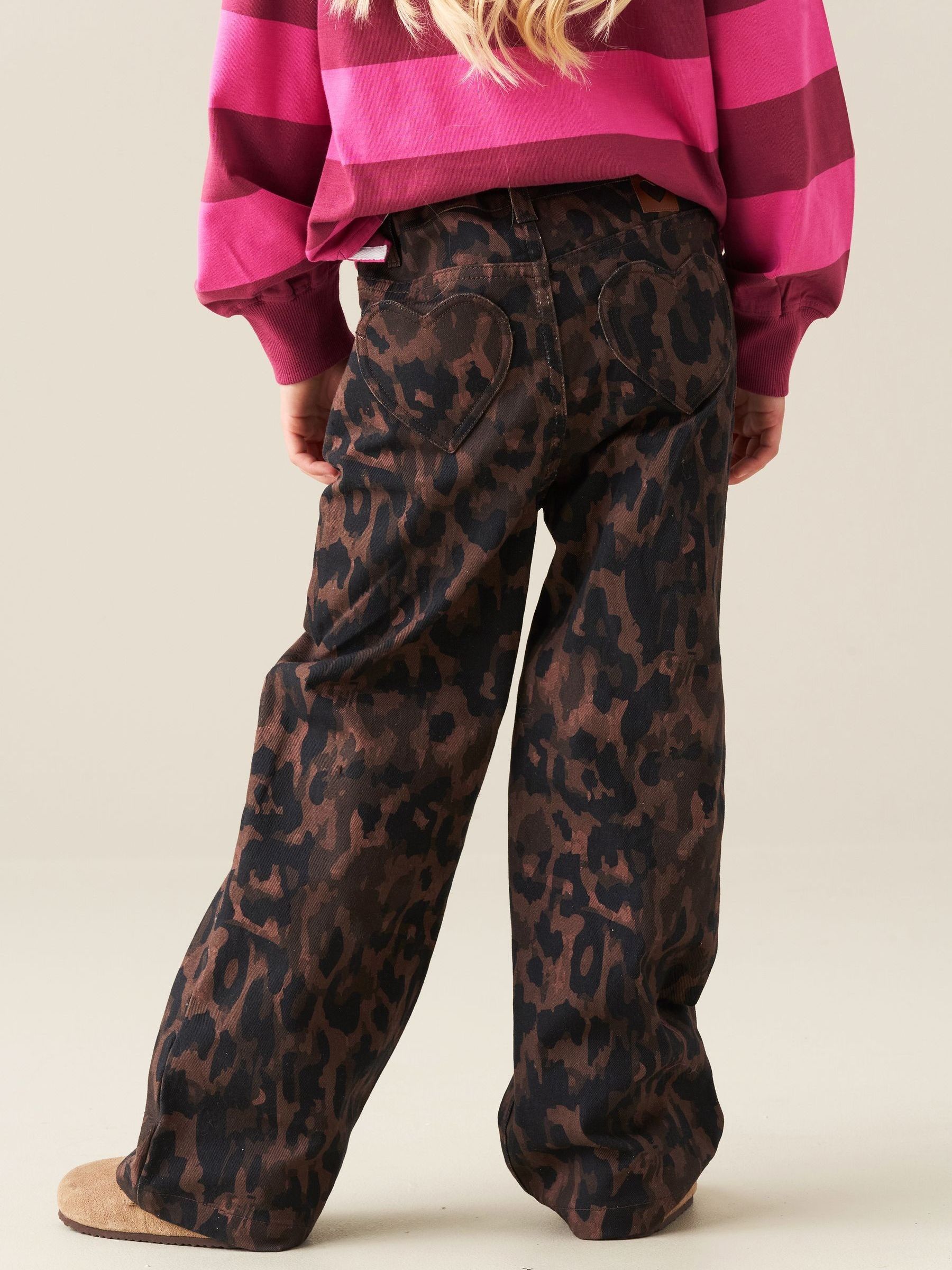 Dsiney Kidz - Angel & Rocket Brown Danni Leopard Jeans image 2