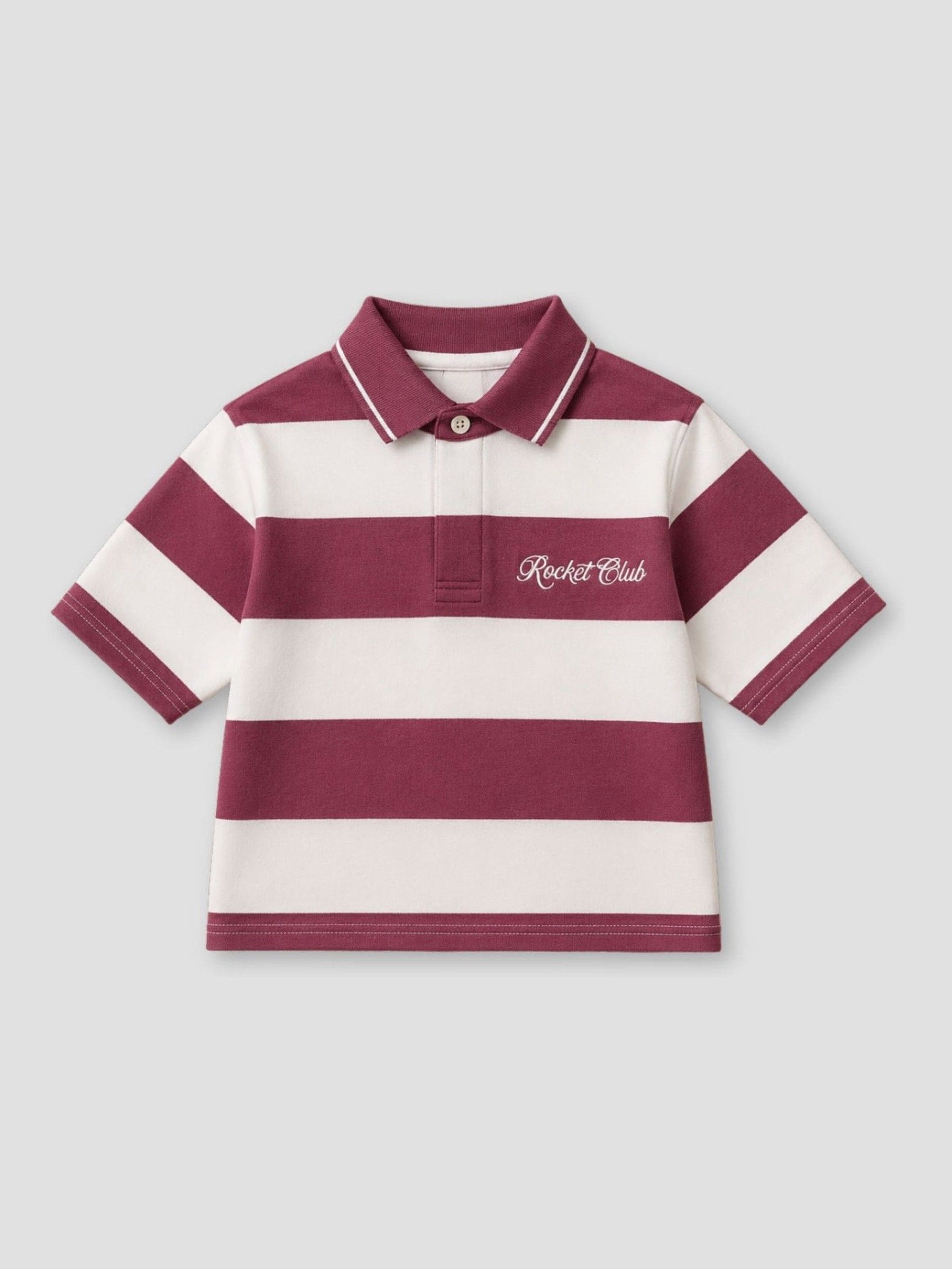 Dsiney Kidz - Angel & Rocket Red Rudy Striped Rugby Shirt image 4