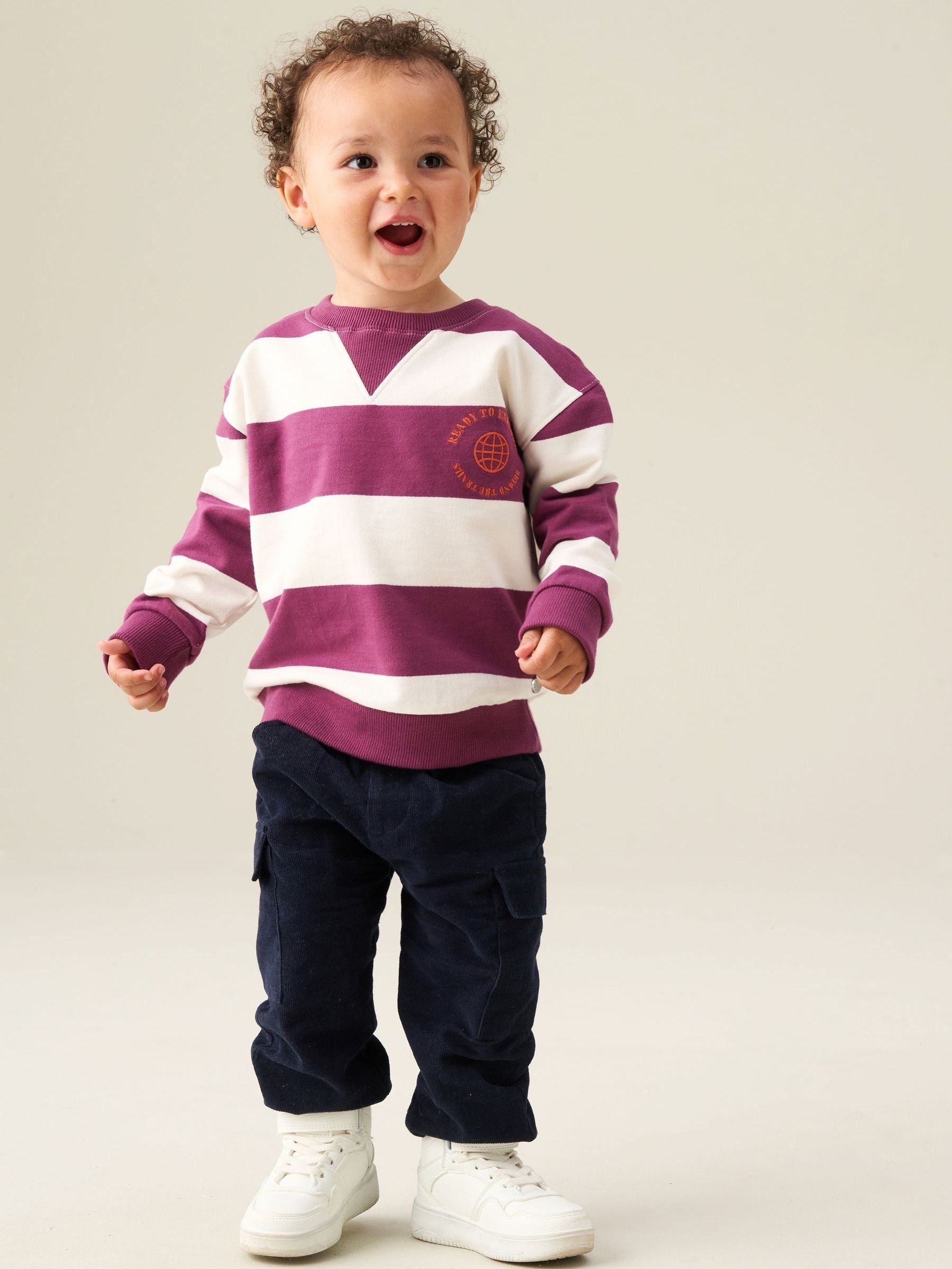 Dsiney Kidz - Angel & Rocket Red Declan Stripe Sweatshirt image 1