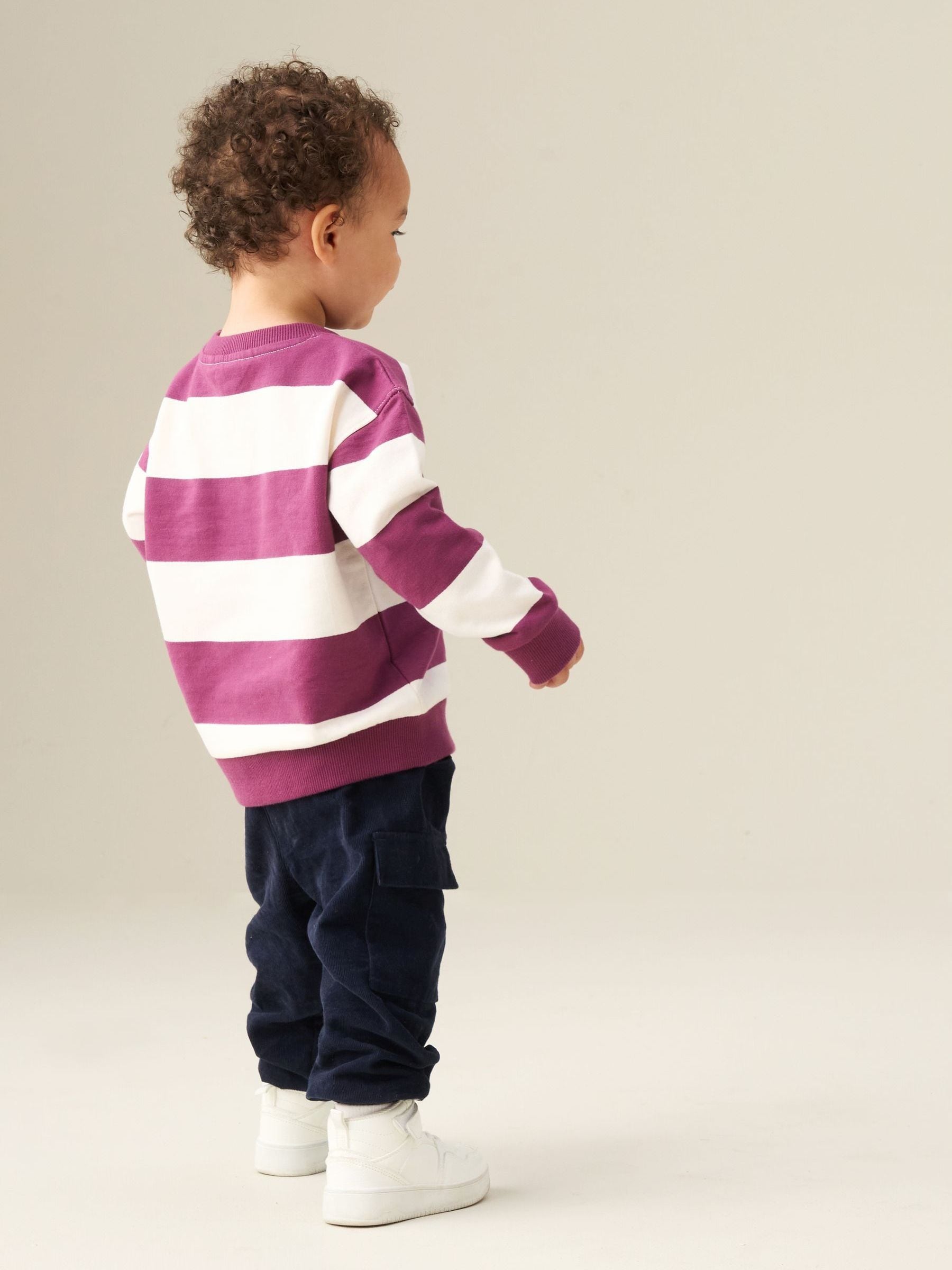 Dsiney Kidz - Angel & Rocket Red Declan Stripe Sweatshirt image 2