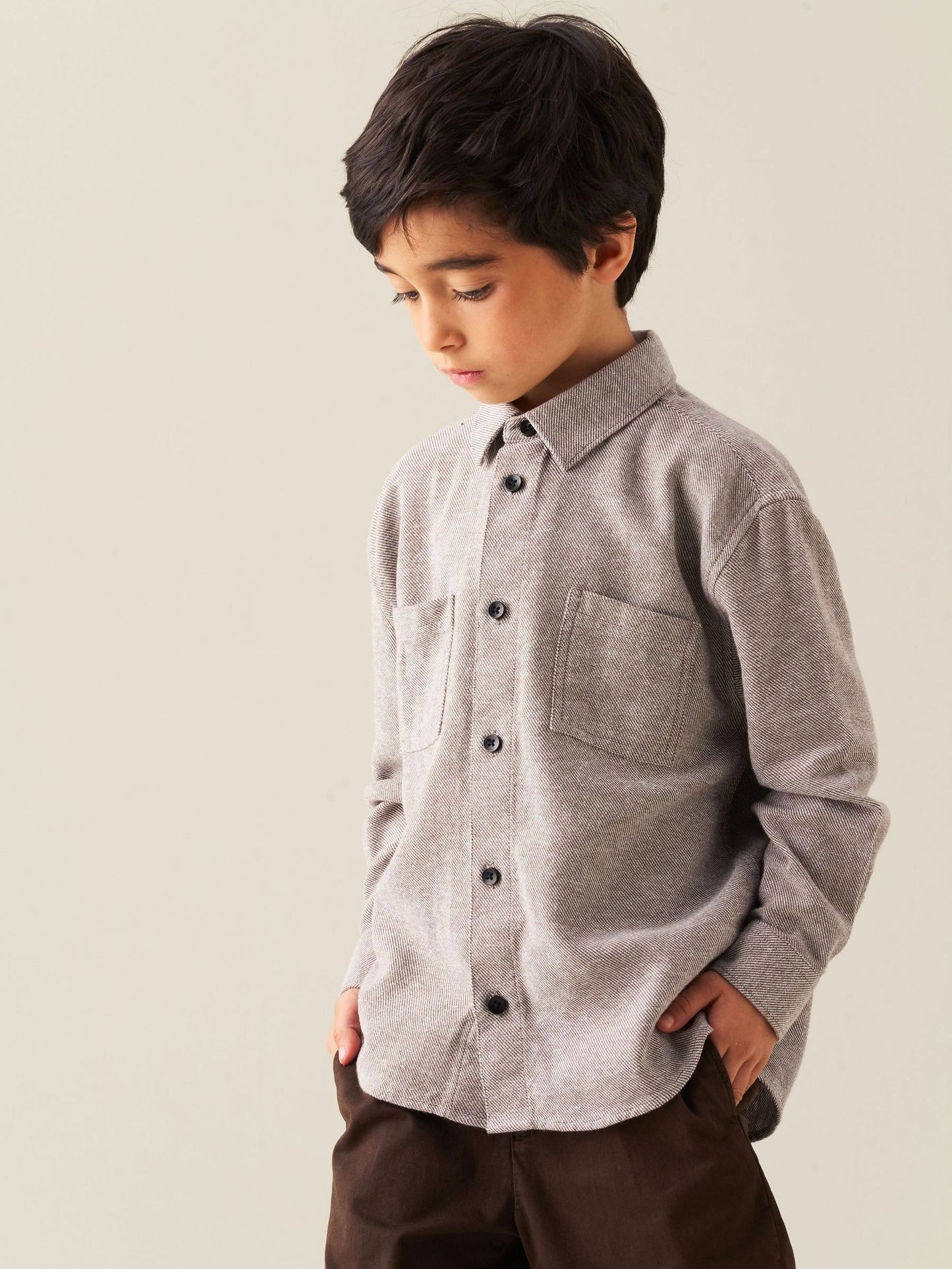 Dsiney Kidz - Angel & Rocket Grey Grayson Textured Shirt image 1