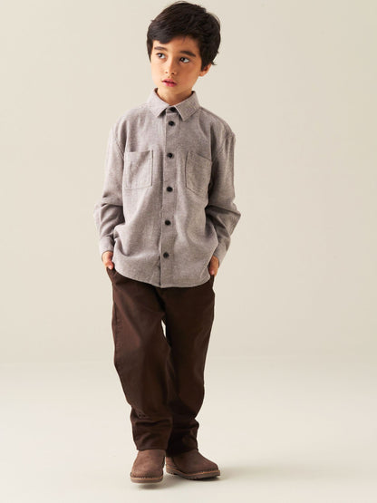 Dsiney Kidz - Angel & Rocket Grey Grayson Textured Shirt image 3