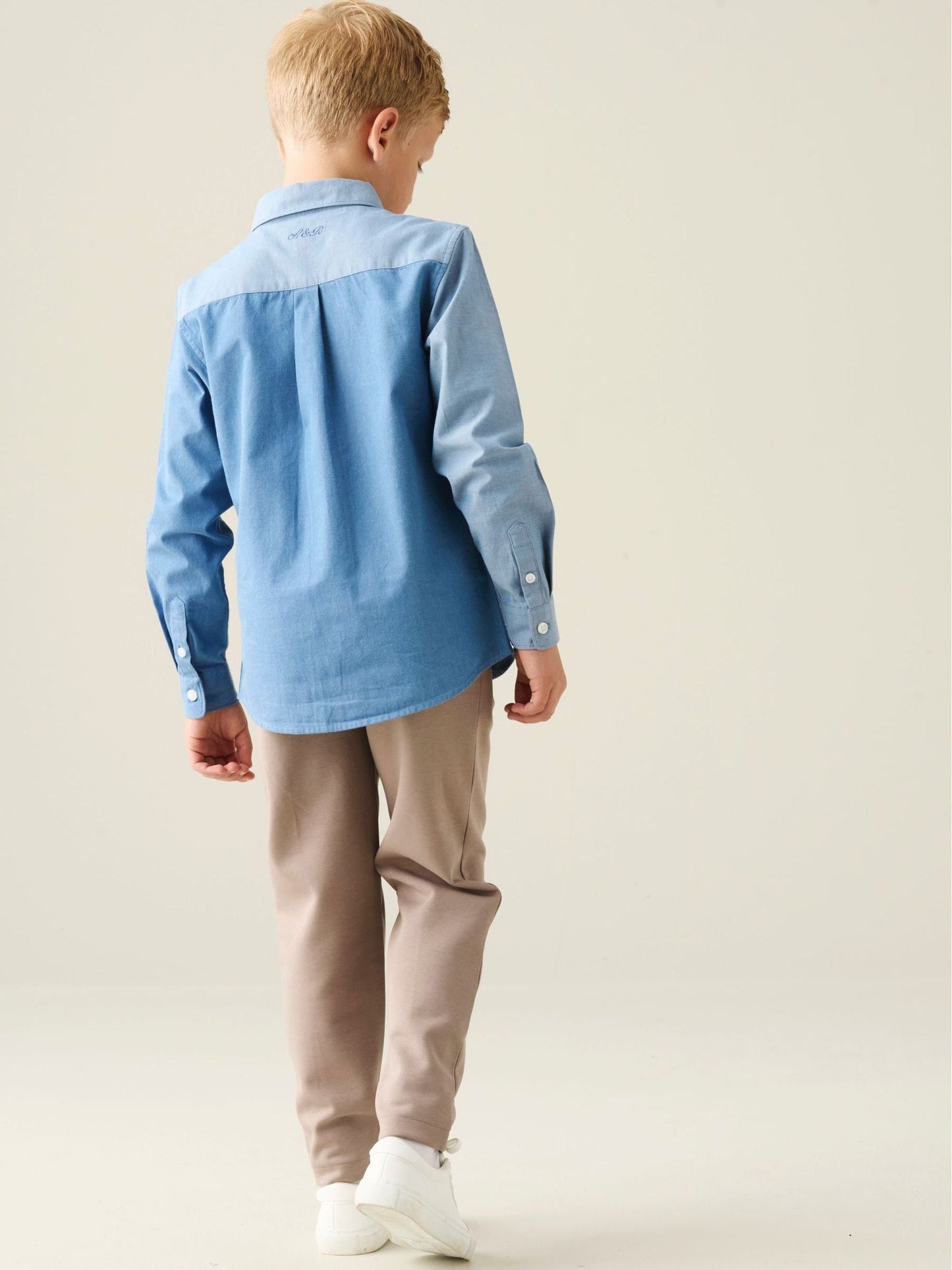 Dsiney Kidz - Angel & Rocket Blue Jude Cut & Sew Chambray Shirt image 2