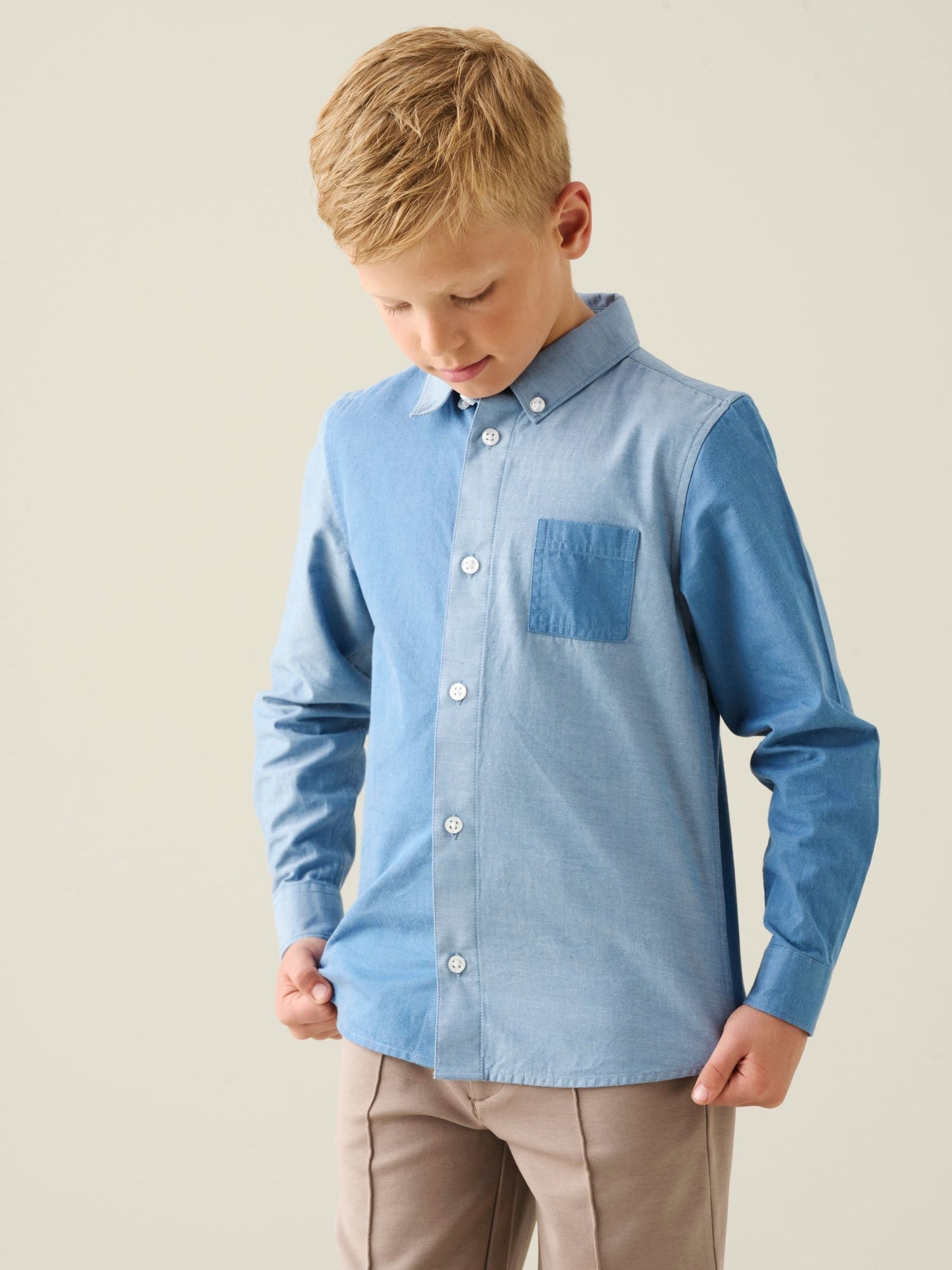 Dsiney Kidz - Angel & Rocket Blue Jude Cut & Sew Chambray Shirt image 4