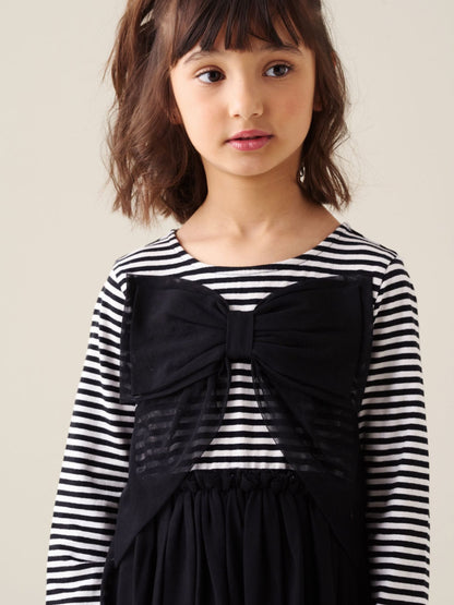 Dsiney Kidz - Angel & Rocket Black Carrie Jersey Mesh Dress image 2