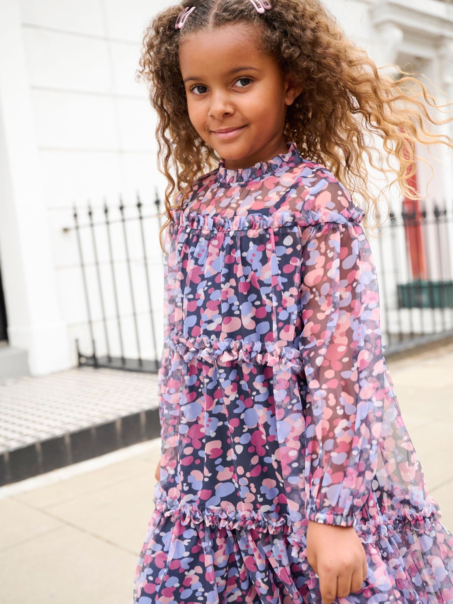 Dsiney Kidz - Angel & Rocket Blue Cara Tiered Mesh Dress image 1
