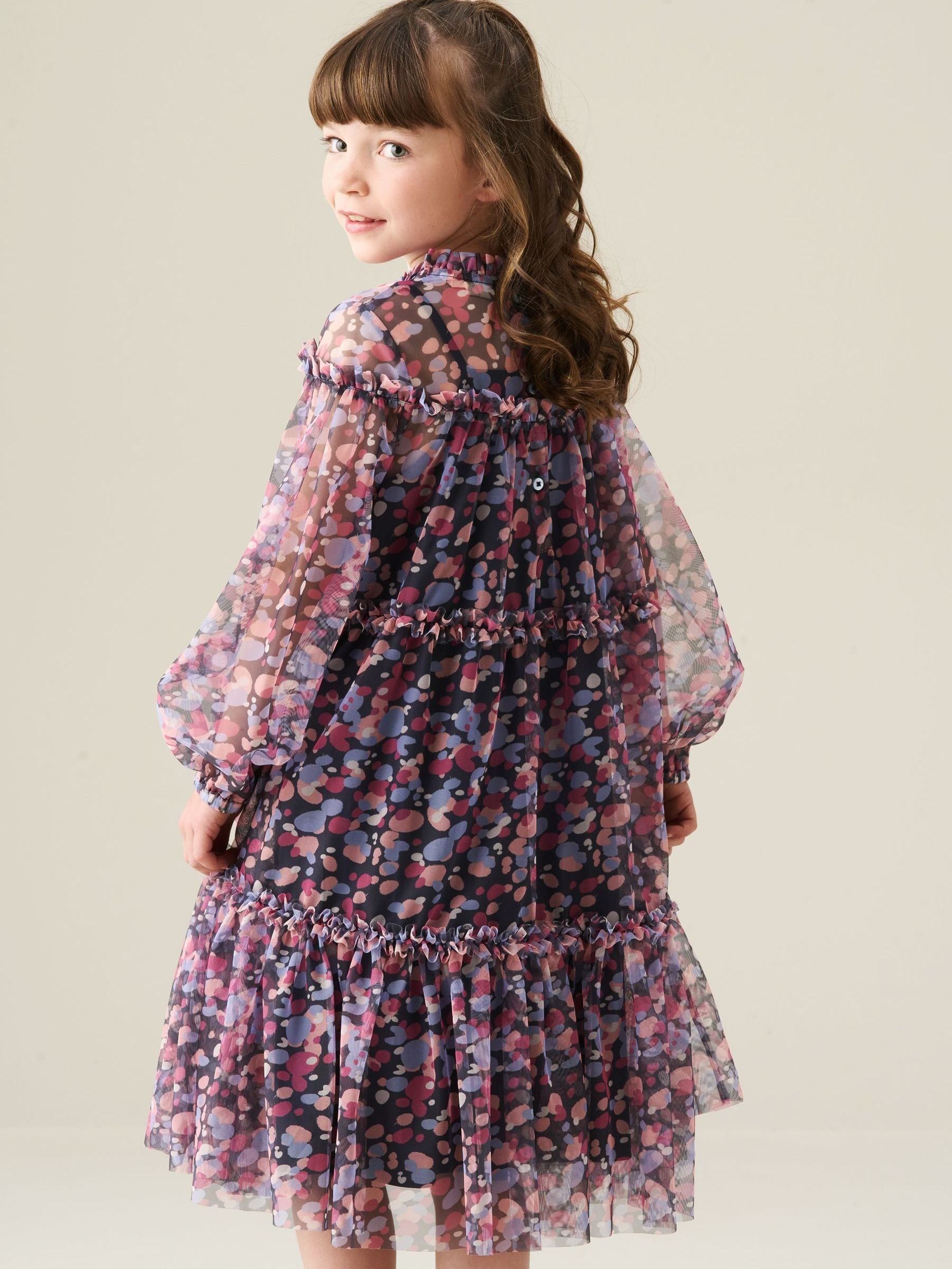 Dsiney Kidz - Angel & Rocket Blue Cara Tiered Mesh Dress image 5