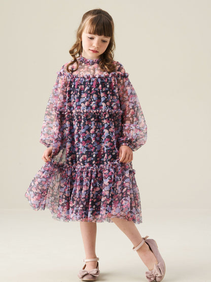 Dsiney Kidz - Angel & Rocket Blue Cara Tiered Mesh Dress image 6