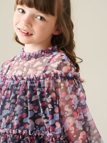Dsiney Kidz - Angel & Rocket Blue Cara Tiered Mesh Dress image 8