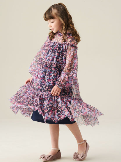 Dsiney Kidz - Angel & Rocket Blue Cara Tiered Mesh Dress image 9
