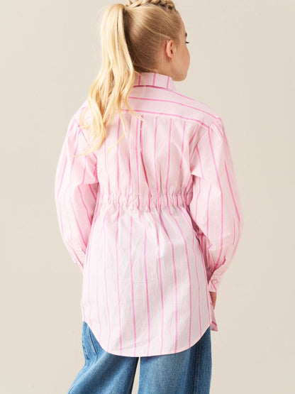 Dsiney Kidz - Angel & Rocket Pink Kelsey Stripe Shirt Mini Dress image 2