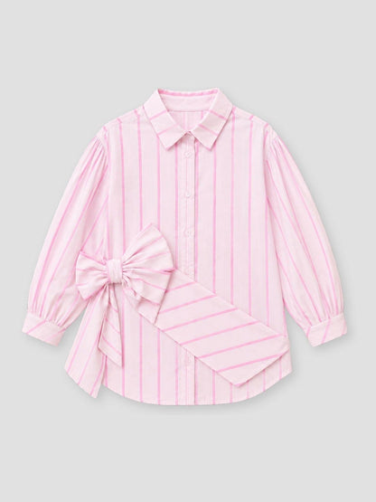 Dsiney Kidz - Angel & Rocket Pink Kelsey Stripe Shirt Mini Dress image 5