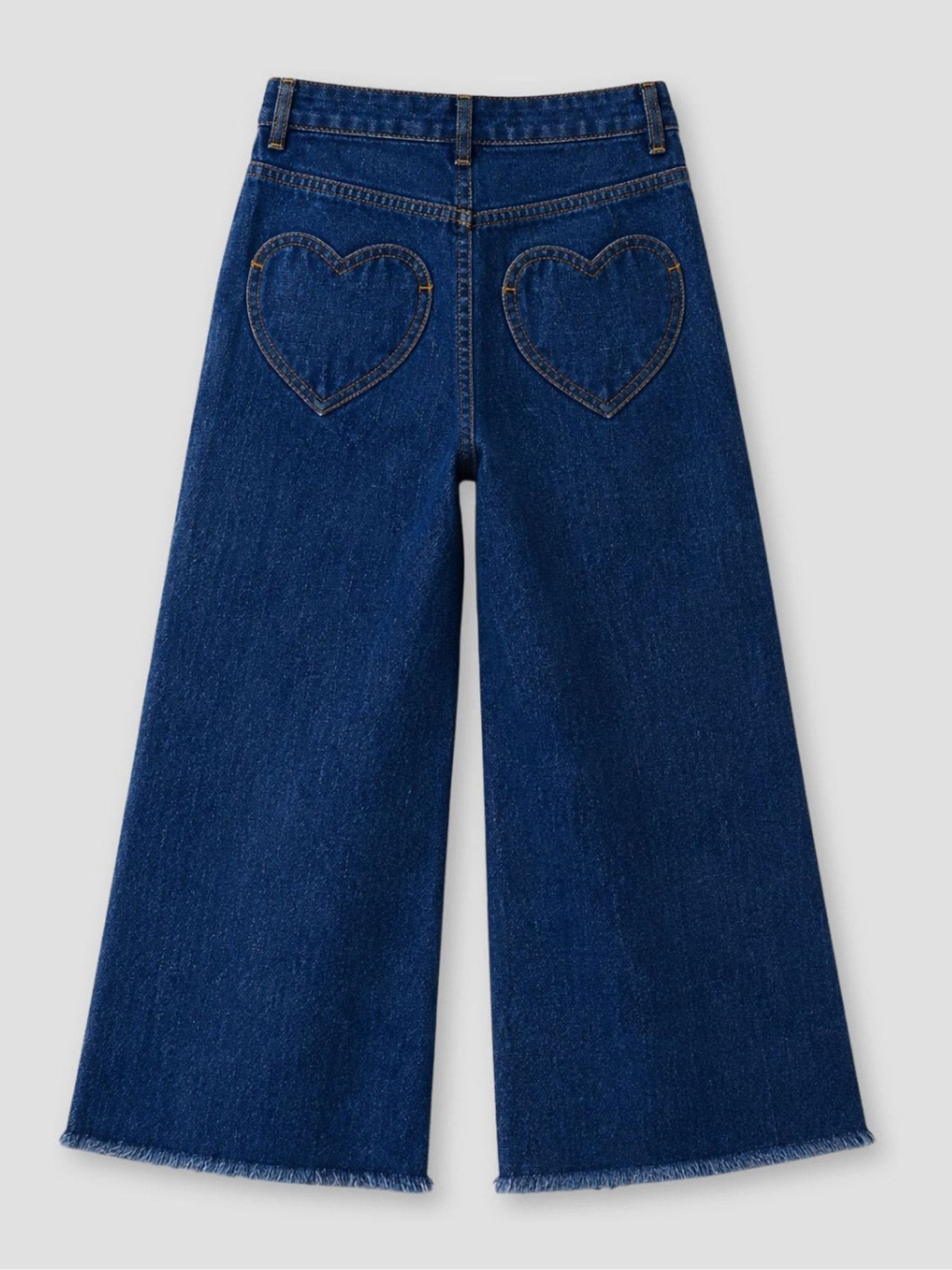 Dsiney Kidz - Angel & Rocket Blue Paloma Stretch Denim Heart Pocket Jeans image 6
