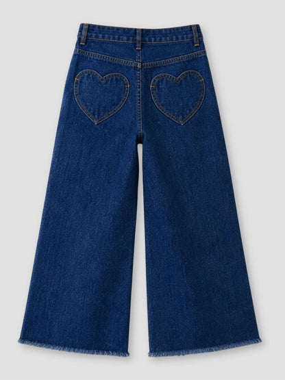 Dsiney Kidz - Angel & Rocket Blue Paloma Stretch Denim Heart Pocket Jeans image 6