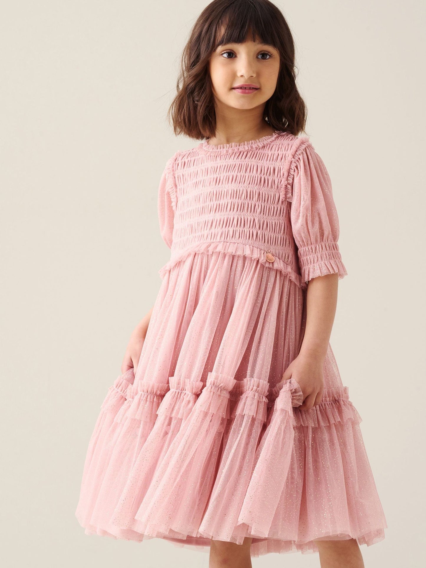 Dsiney Kidz - Angel & Rocket Pink Xeni Mesh Dress image 1