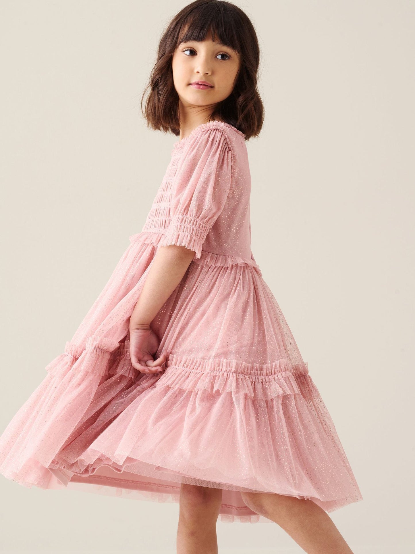 Dsiney Kidz - Angel & Rocket Pink Xeni Mesh Dress image 4