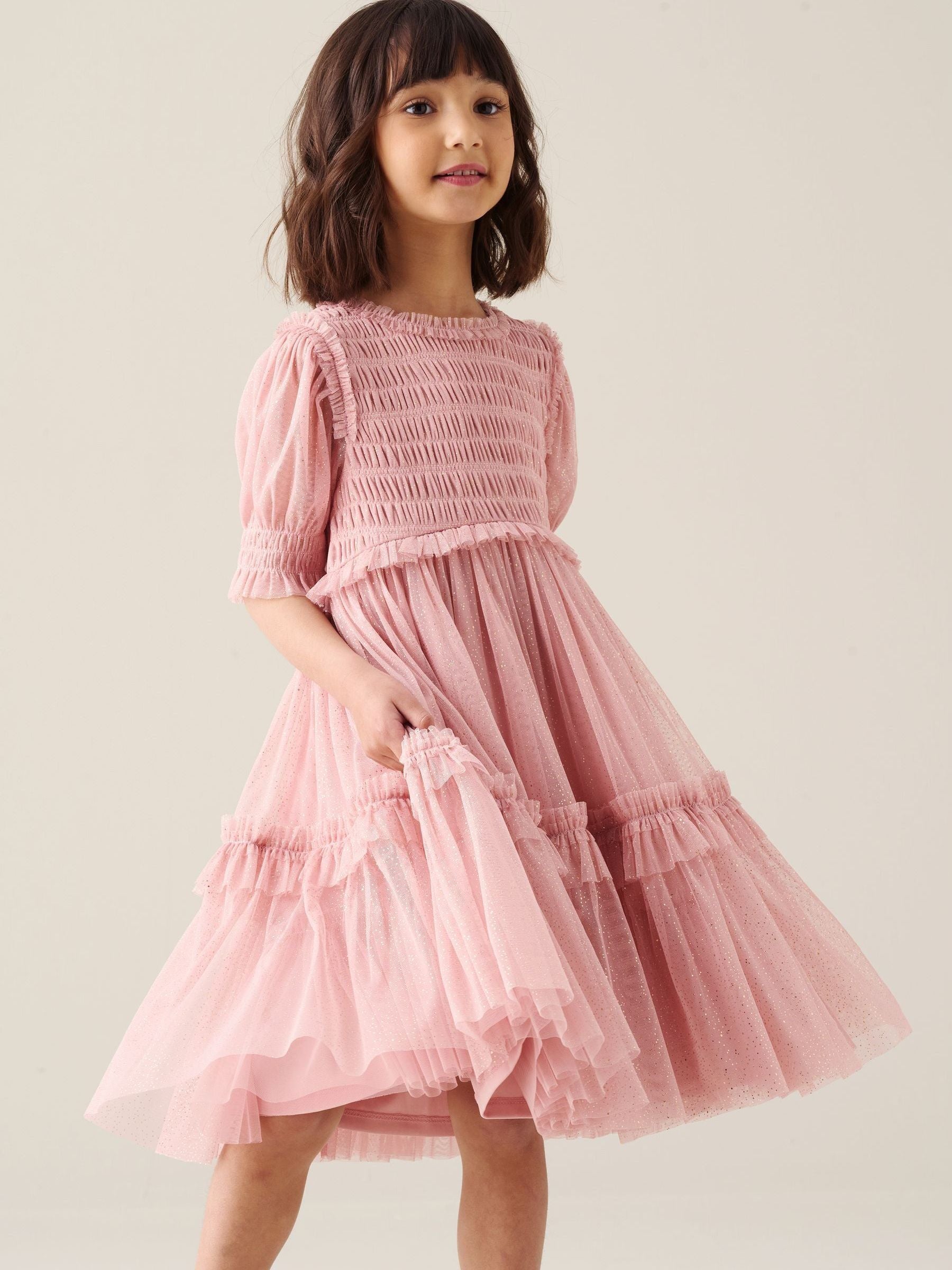 Dsiney Kidz - Angel & Rocket Pink Xeni Mesh Dress image 5