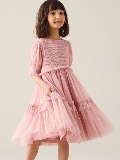 Dsiney Kidz - Angel & Rocket Pink Xeni Mesh Dress image 5