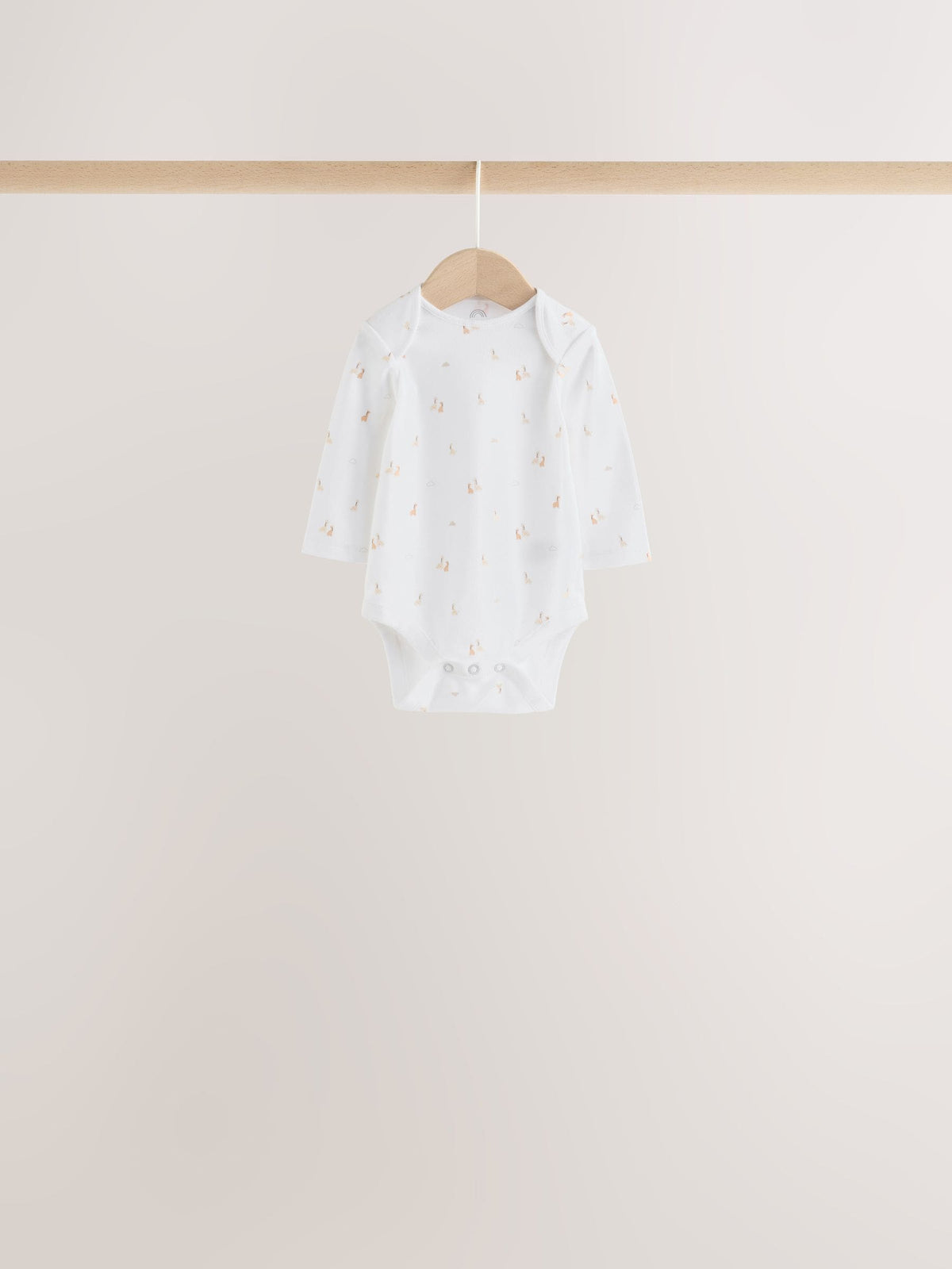 Dsiney Kidz - White Mini Safari Animals Long Sleeve Baby Bodysuits 5 Pack image 8