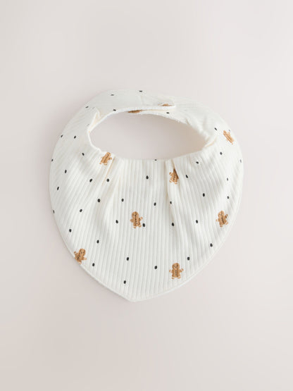 White Winter Character Dribble Bibs 3 Pack - image 3