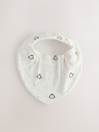 White Winter Character Dribble Bibs 3 Pack - image 4