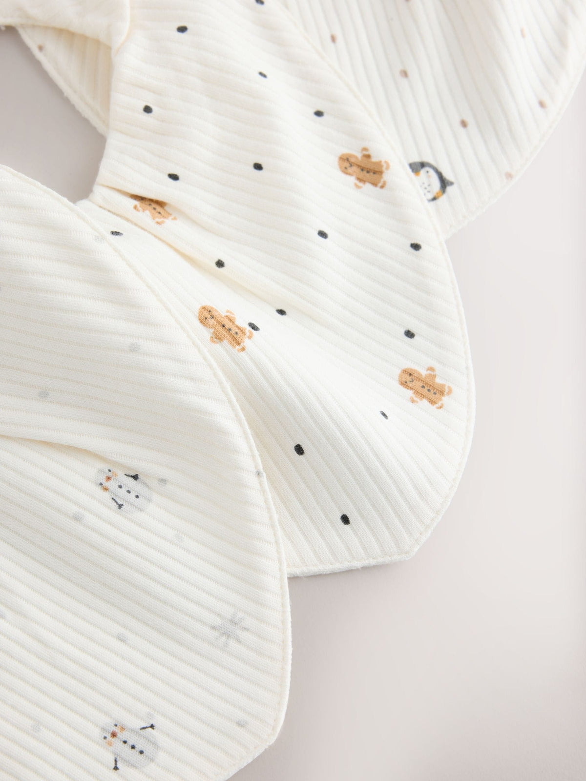 White Winter Character Dribble Bibs 3 Pack - image 5