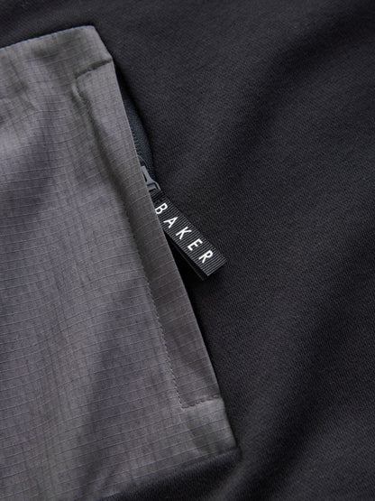 Baker by Ted Baker Black/Grey Oversized Blue Funnel Neck Hoodie and Joggers Set - image 4