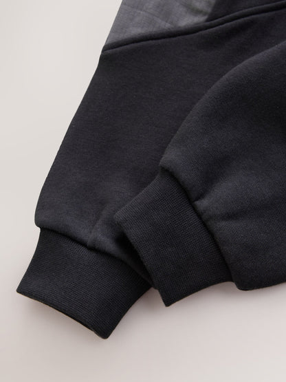 Baker by Ted Baker Black/Grey Oversized Blue Funnel Neck Hoodie and Joggers Set - image 5