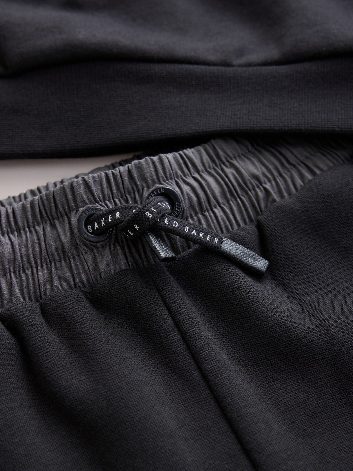 Baker by Ted Baker Black/Grey Oversized Blue Funnel Neck Hoodie and Joggers Set - image 6