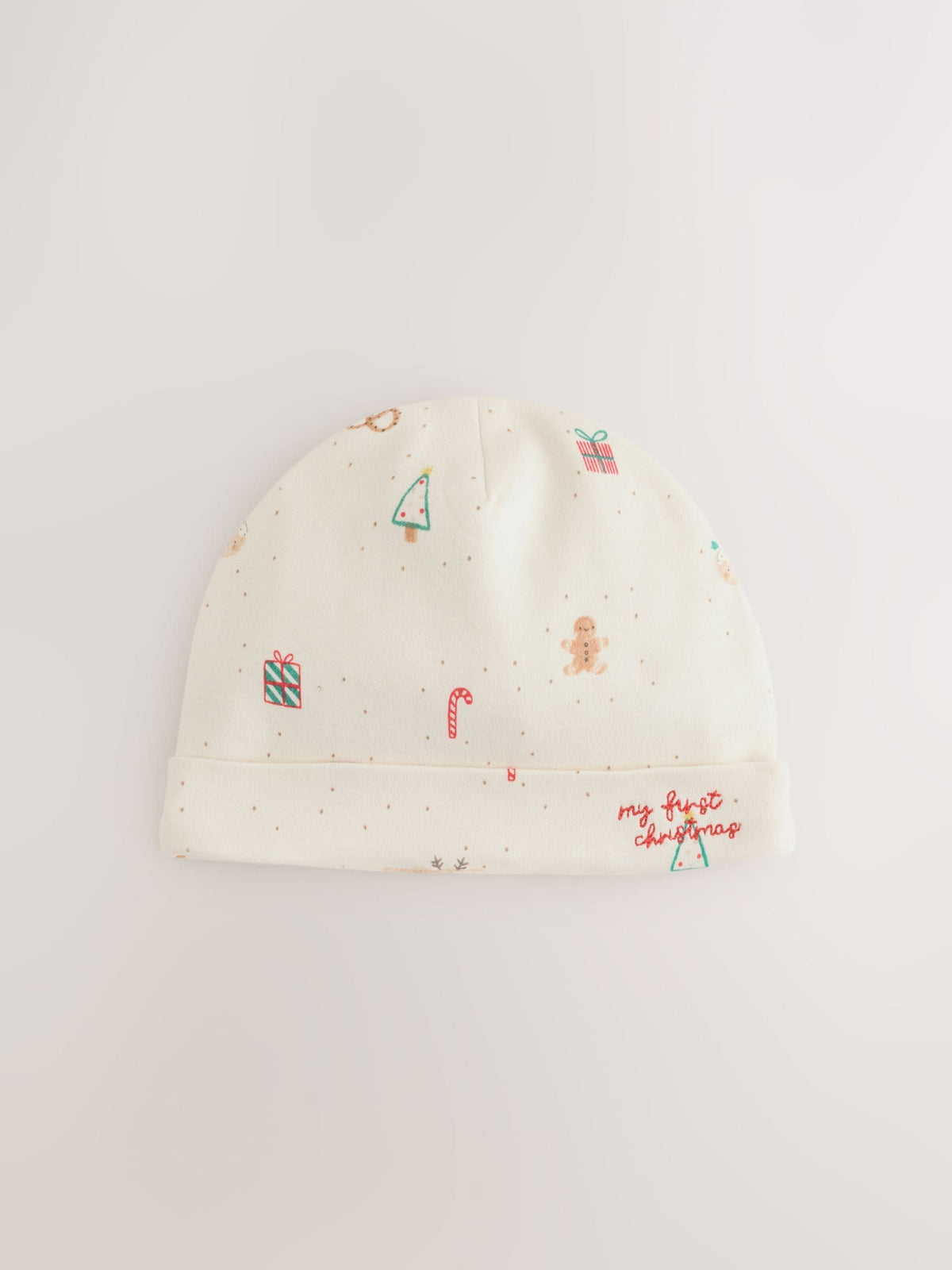 White/Red My First Christmas Baby Hat & Bib Set (0-12mths) - image 2