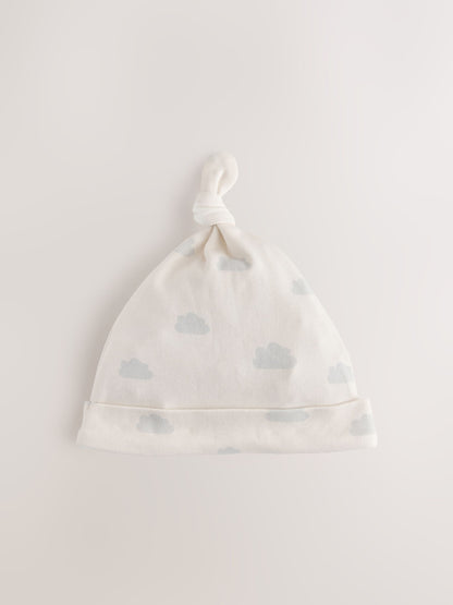 Pale Blue Cloud Beanies 3 Pack (0-12mths) - image 2
