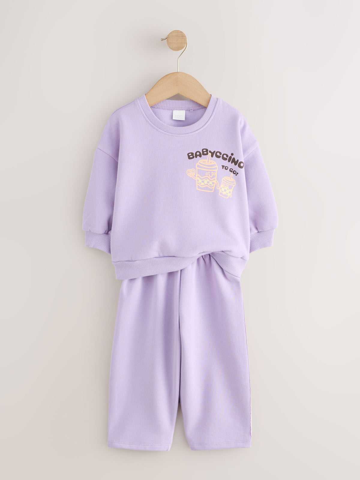 Pink/Purple Sweatshirt and Barrel Trousers Set 2 Pack (3mths-7yrs) - image 4