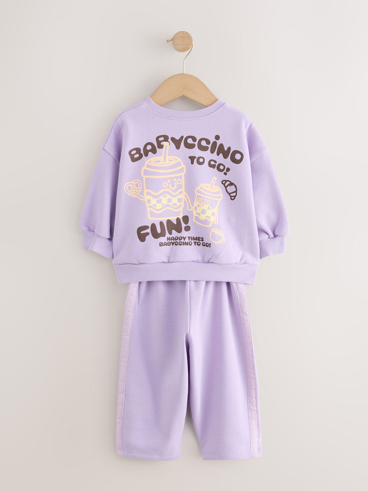 Pink/Purple Sweatshirt and Barrel Trousers Set 2 Pack (3mths-7yrs) - image 6