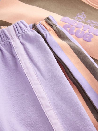 Pink/Purple Sweatshirt and Barrel Trousers Set 2 Pack (3mths-7yrs) - image 8