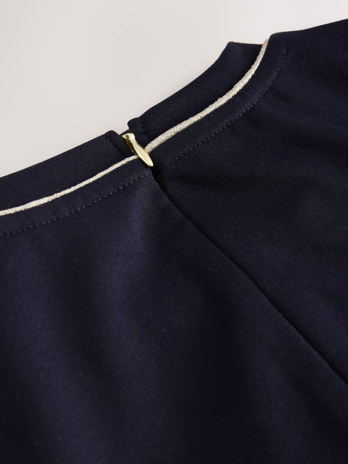 Baker by Ted Baker Navy Peplum Hem Ponte Dress - image 12