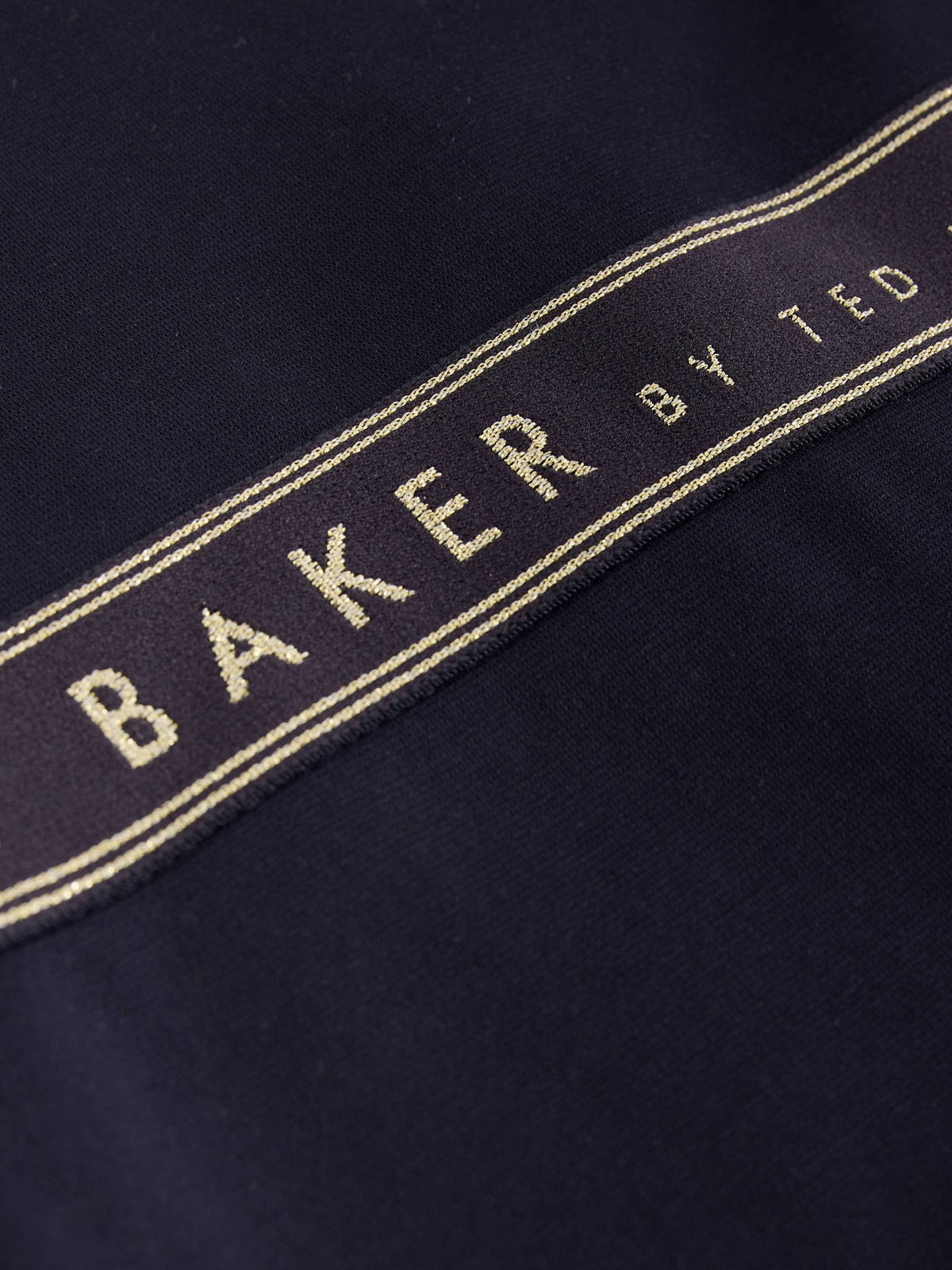 Baker by Ted Baker Navy Peplum Hem Ponte Dress - image 9