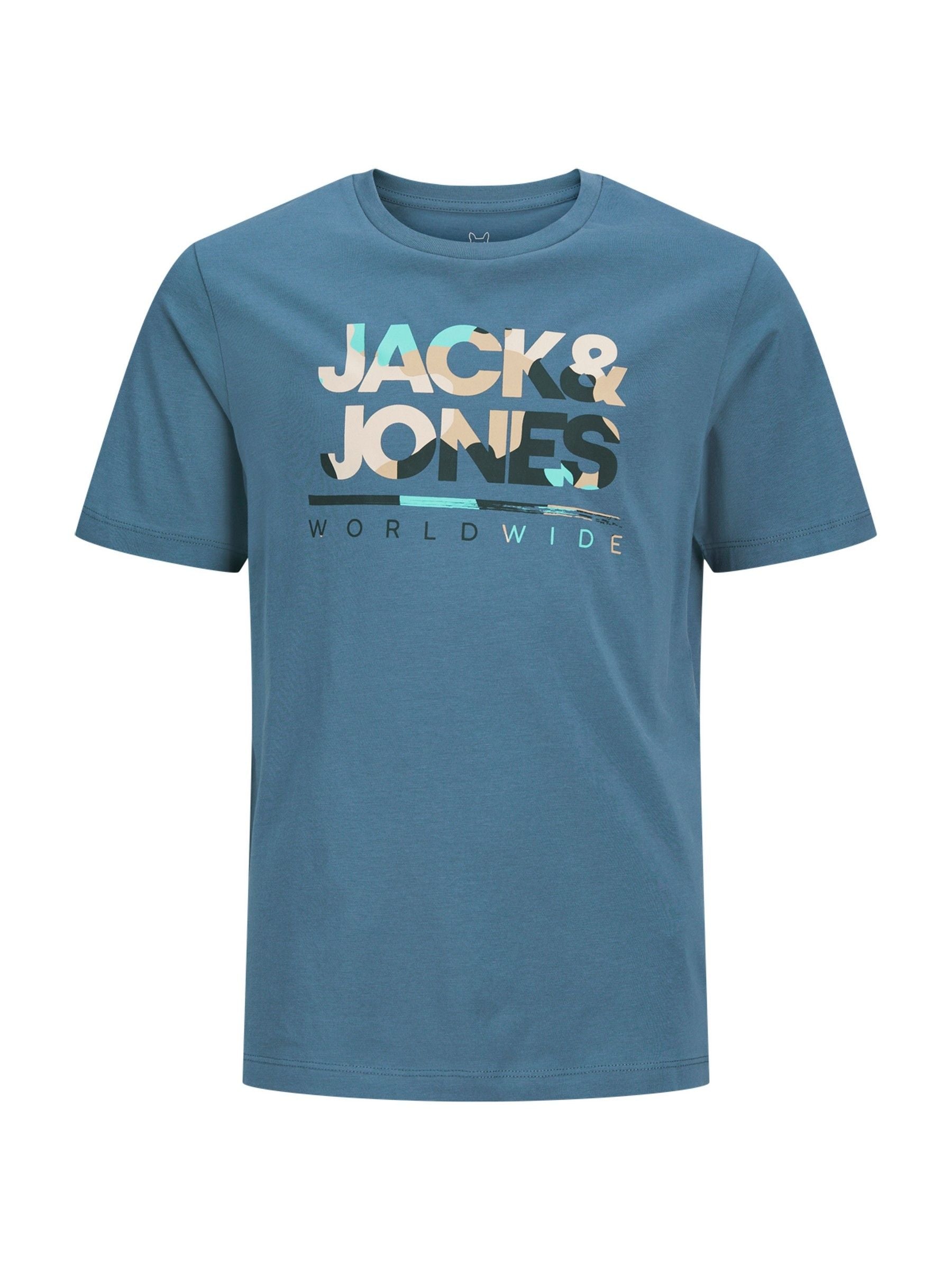 Dsiney Kidz - JACK & JONES JUNIOR Blue Short Sleeve T-Shirt And Shorts Set image 2