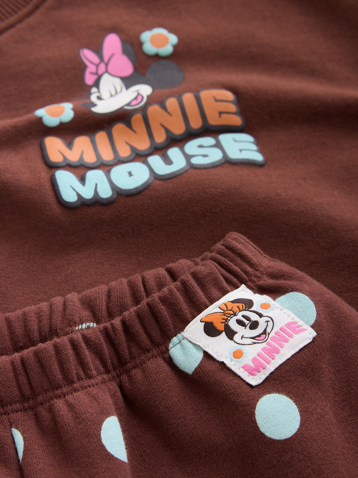 Brown Minnie Mouse Sweatshirt and Barrel Trousers Set (6mths-7yrs) - image 4