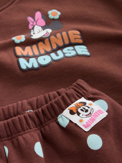 Brown Minnie Mouse Sweatshirt and Barrel Trousers Set (6mths-7yrs) - image 4