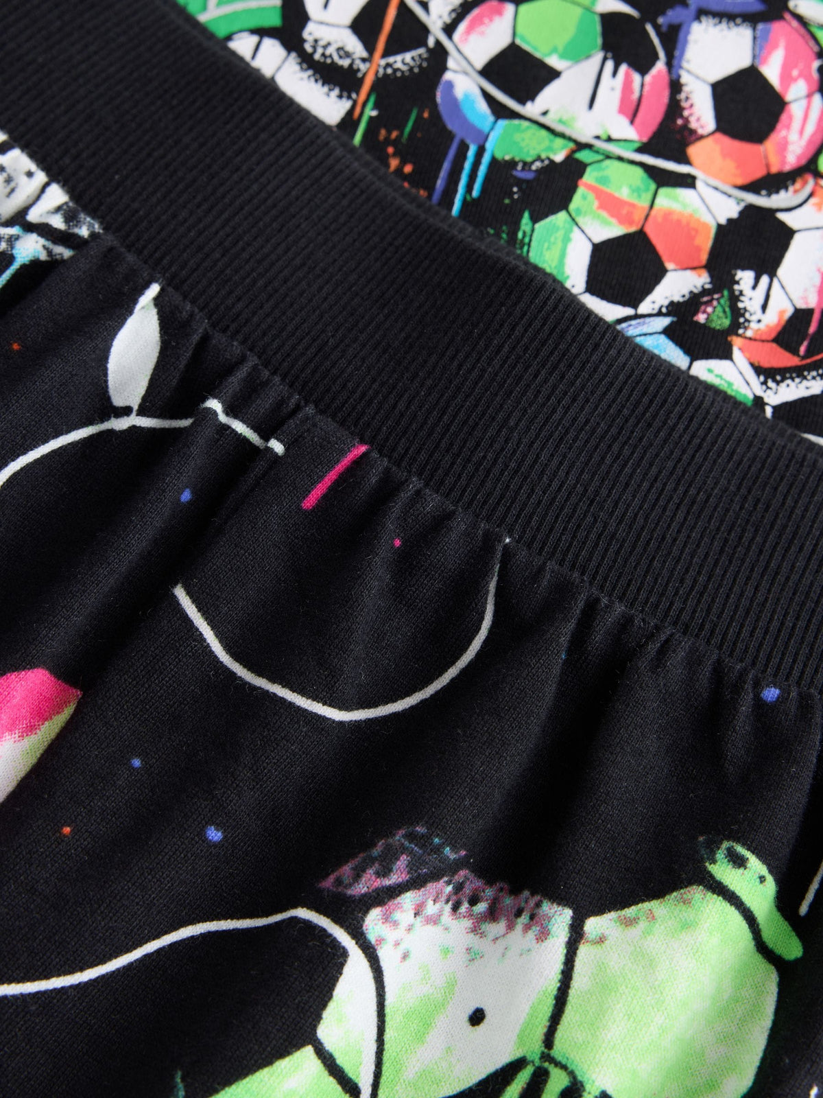 Dsiney Kidz - Black Multi Football Christmas Pyjamas Set (3-16yrs) image 4