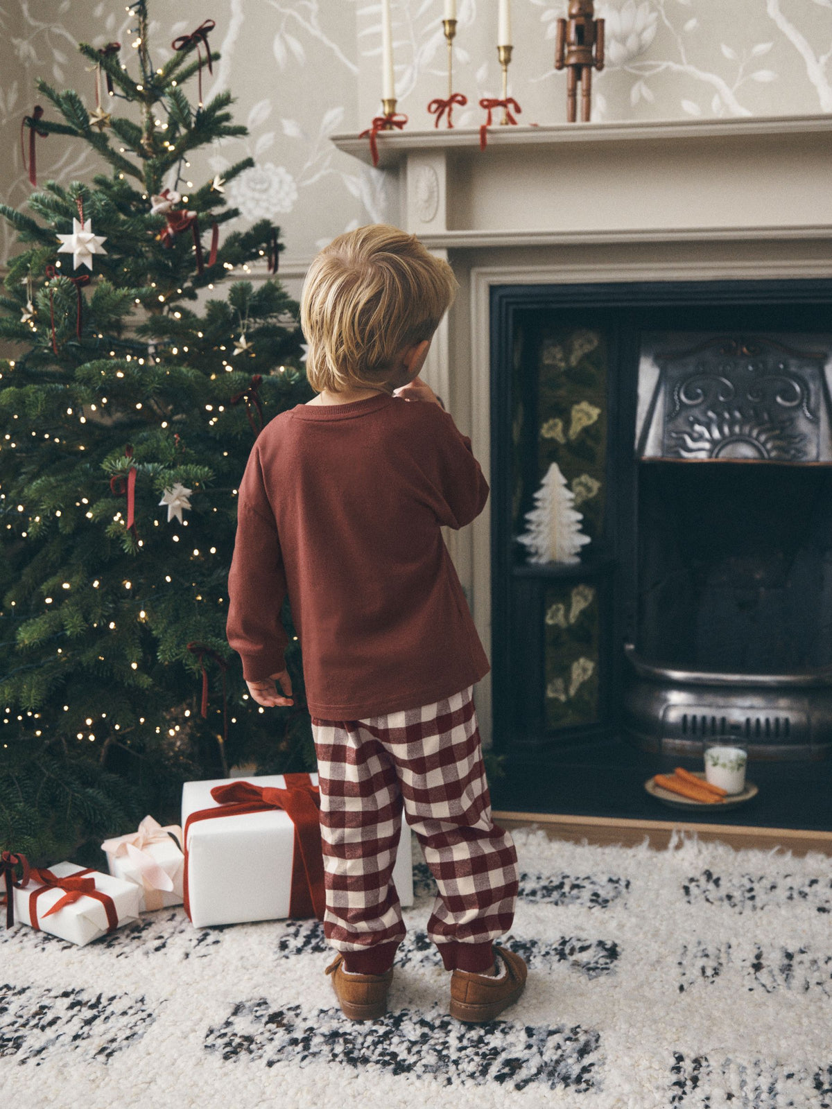 Gingerbread Check Christmas Pyjamas (9mths-10yrs) - image 3
