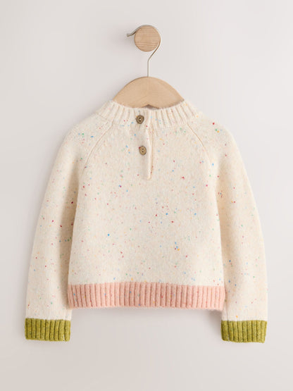 Ecru Home Sweet Home Christmas Jumper (3mths-7yrs) - image 5