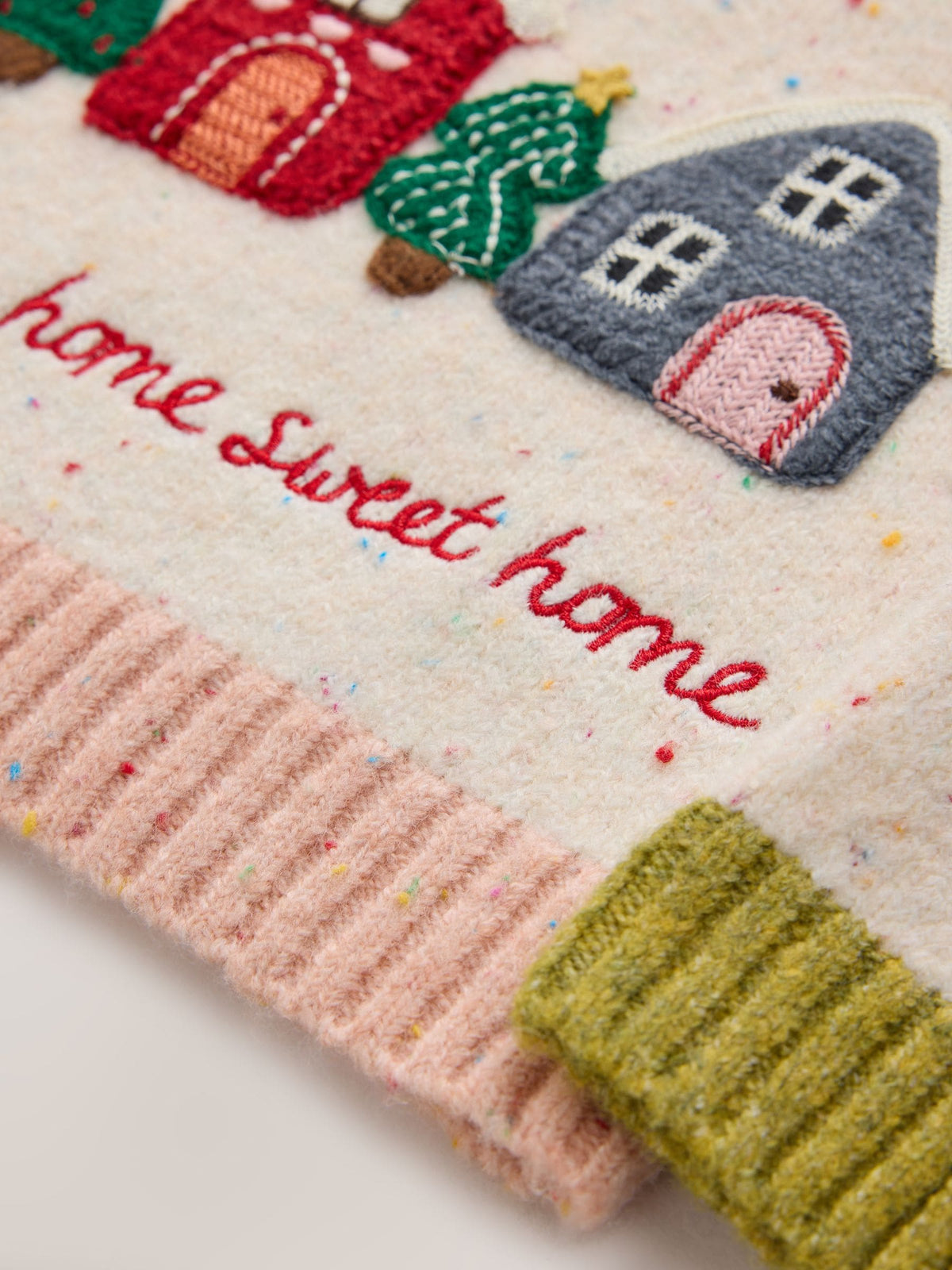 Ecru Home Sweet Home Christmas Jumper (3mths-7yrs) - image 6