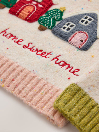 Ecru Home Sweet Home Christmas Jumper (3mths-7yrs) - image 6