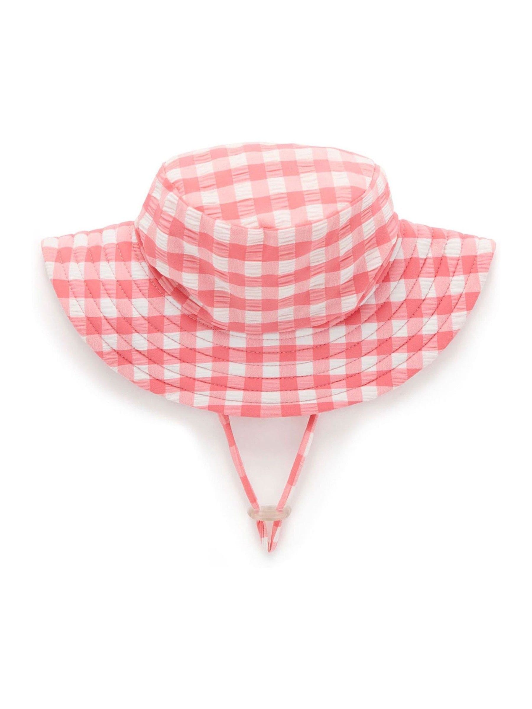 Purebaby Pink Broad Brim Swim Hat image 2