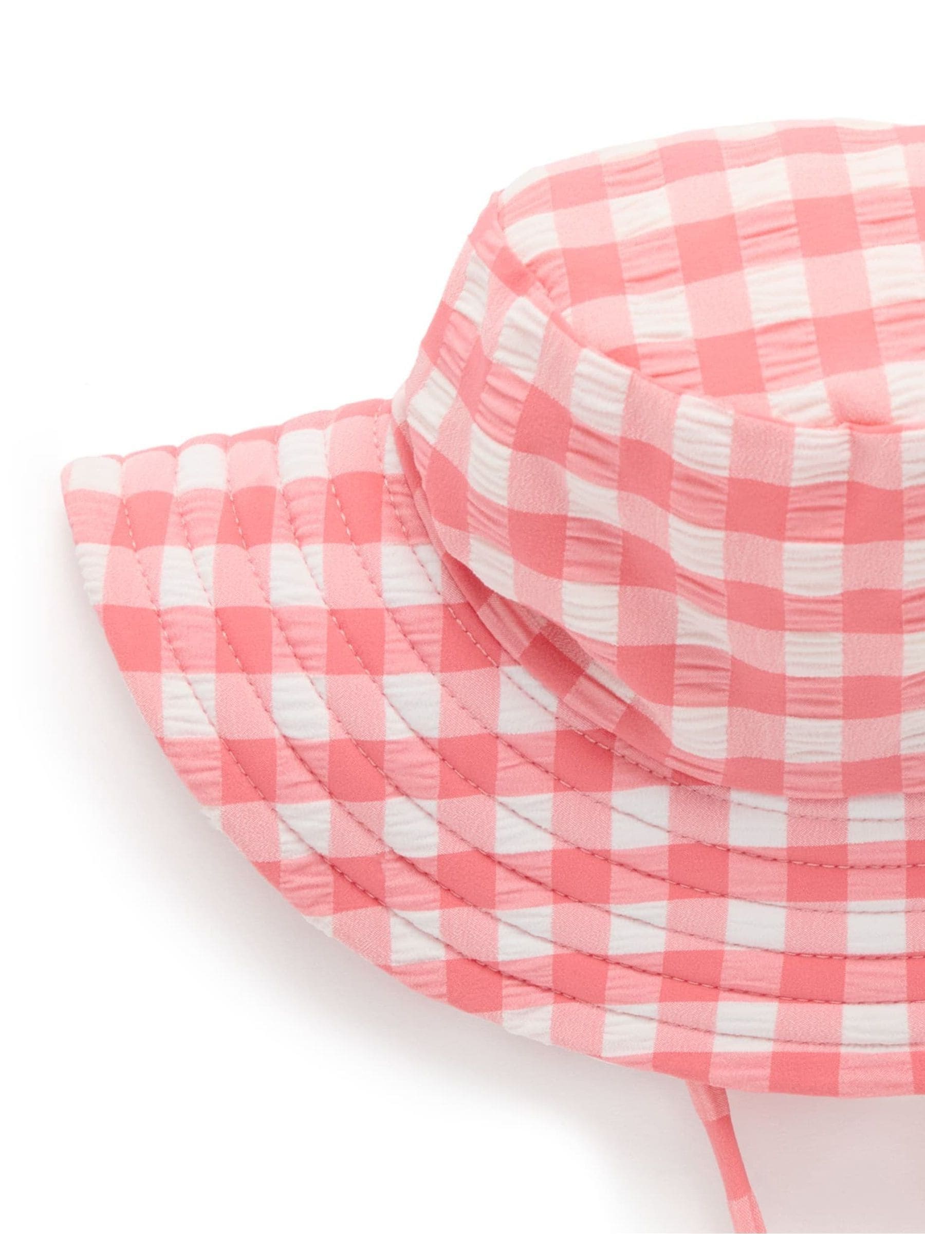 Purebaby Pink Broad Brim Swim Hat image 3