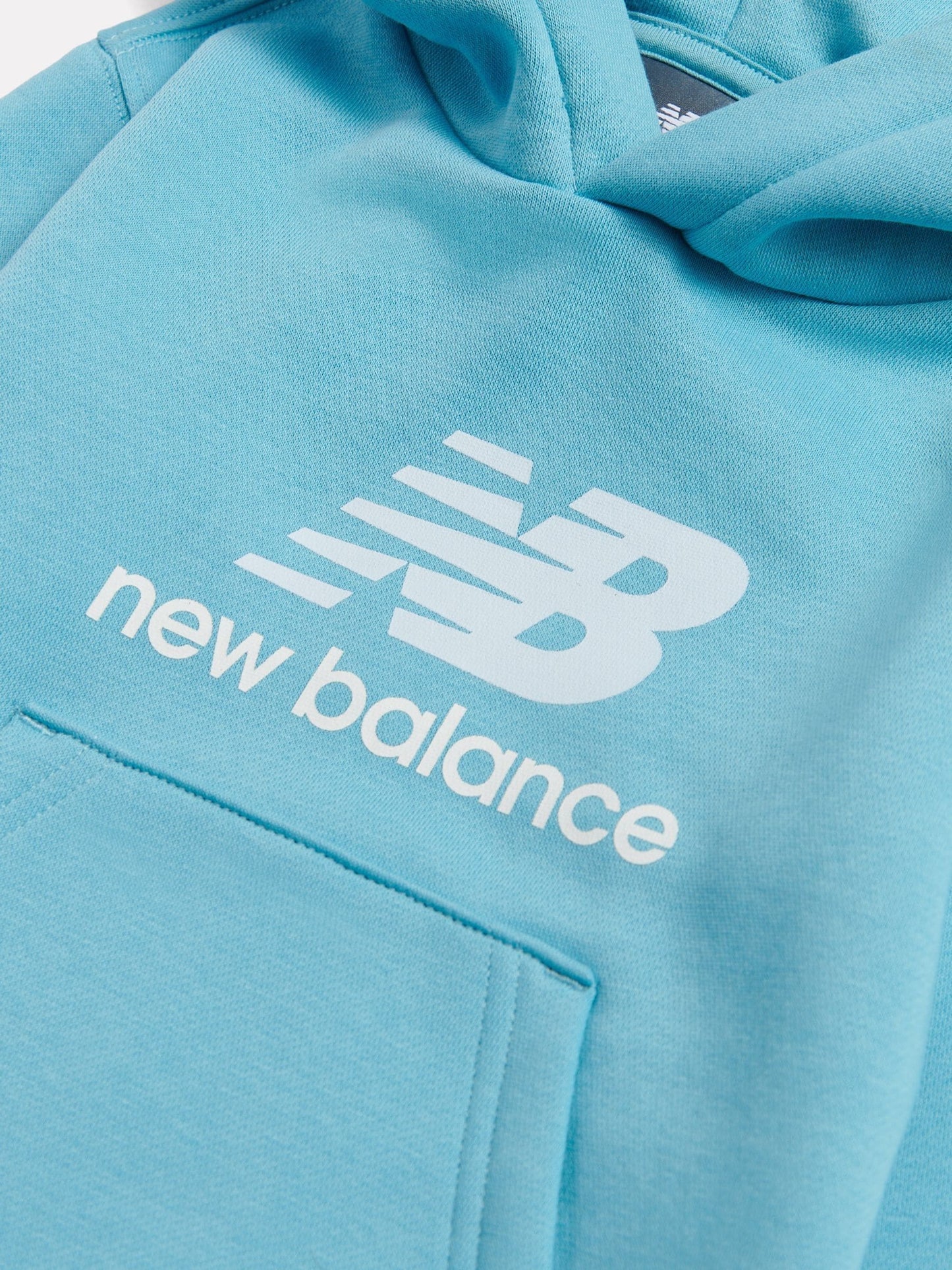 Dsiney Kidz - New Balance Blue Brushback Stacked Logo Hoodie image 3