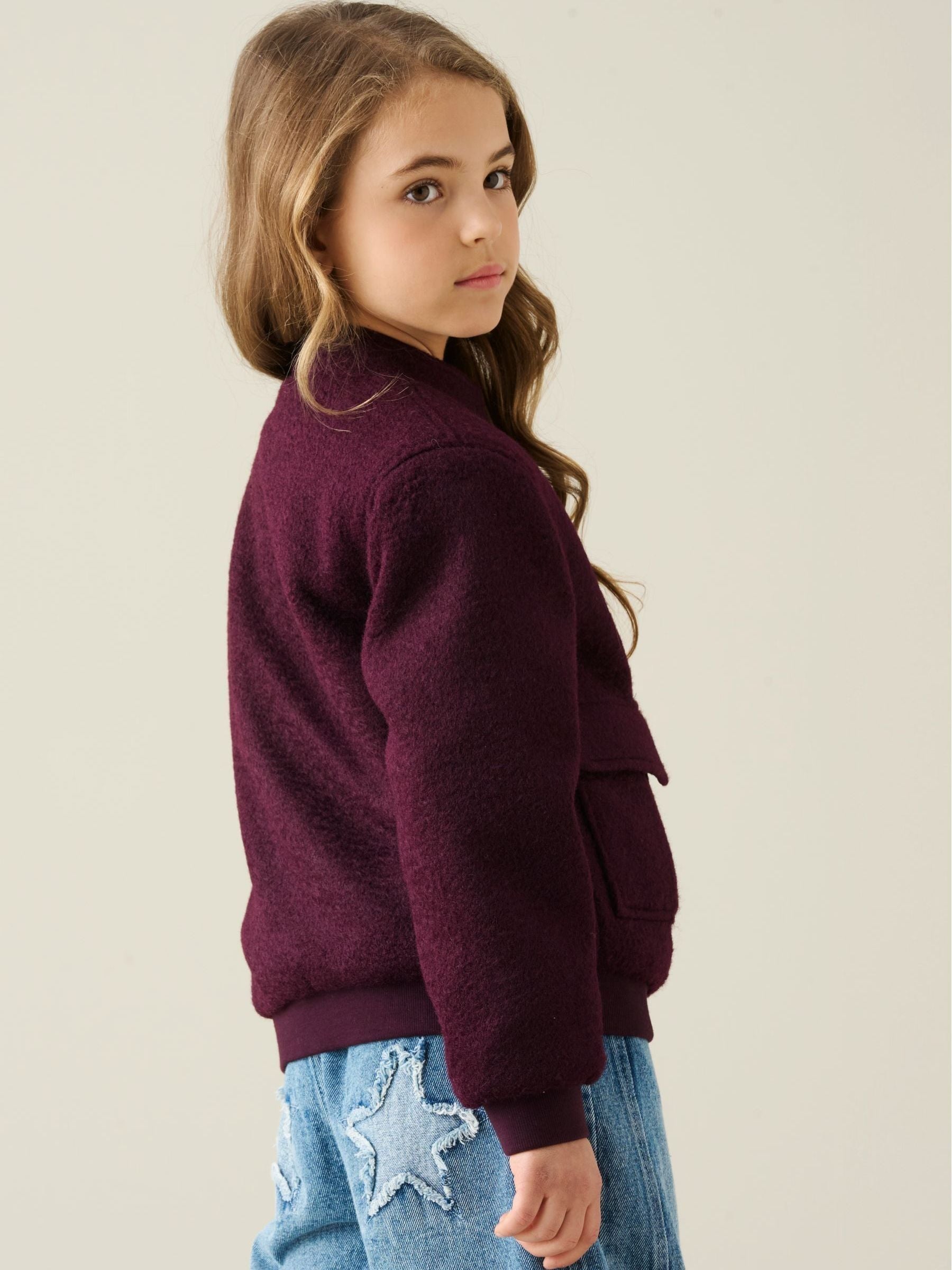 Dsiney Kidz - Angel & Rocket Red Brodie Boucle Jacket image 2