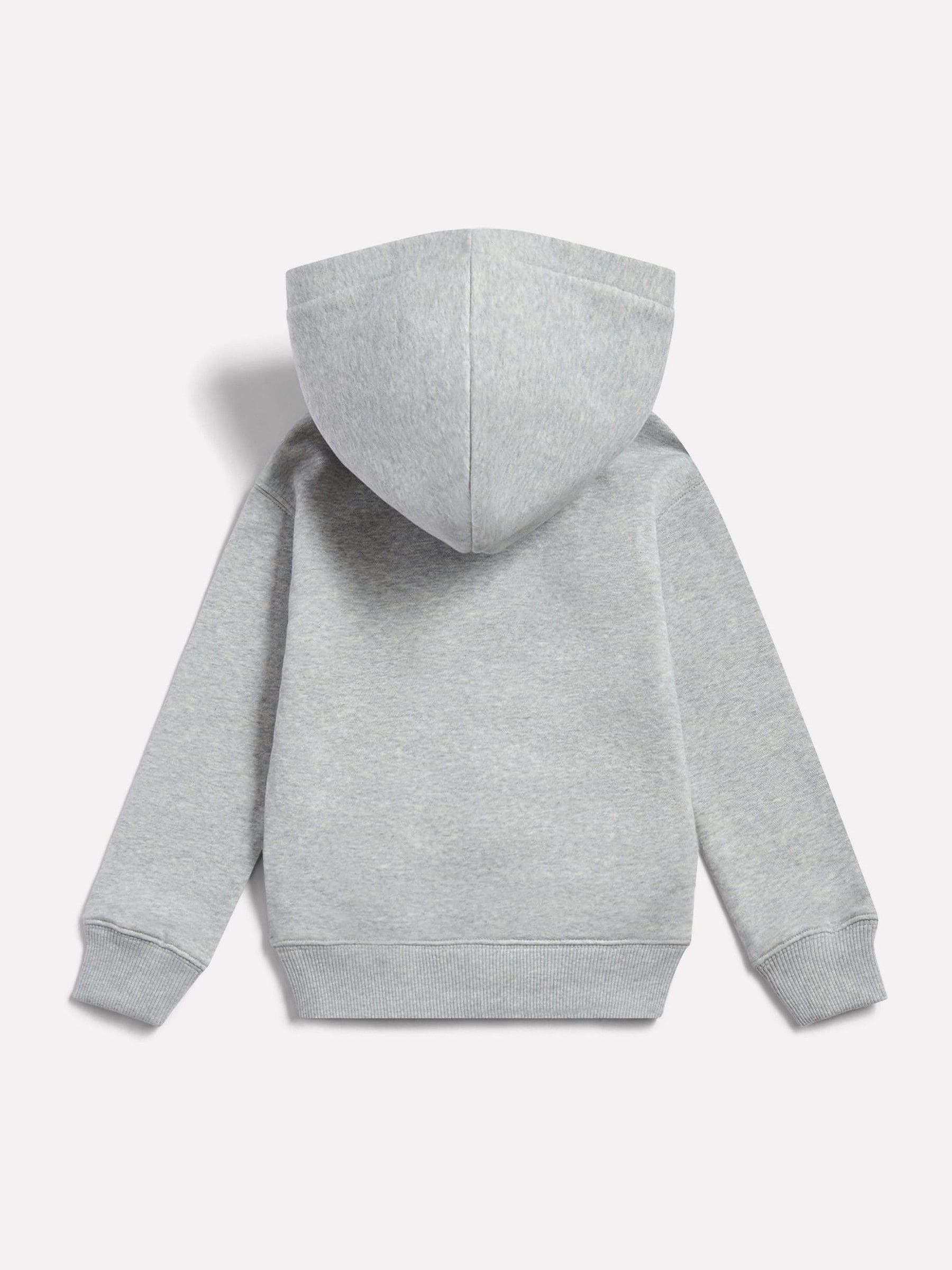 Dsiney Kidz - New Balance Grey Brushback Stacked Logo Hoodie image 2