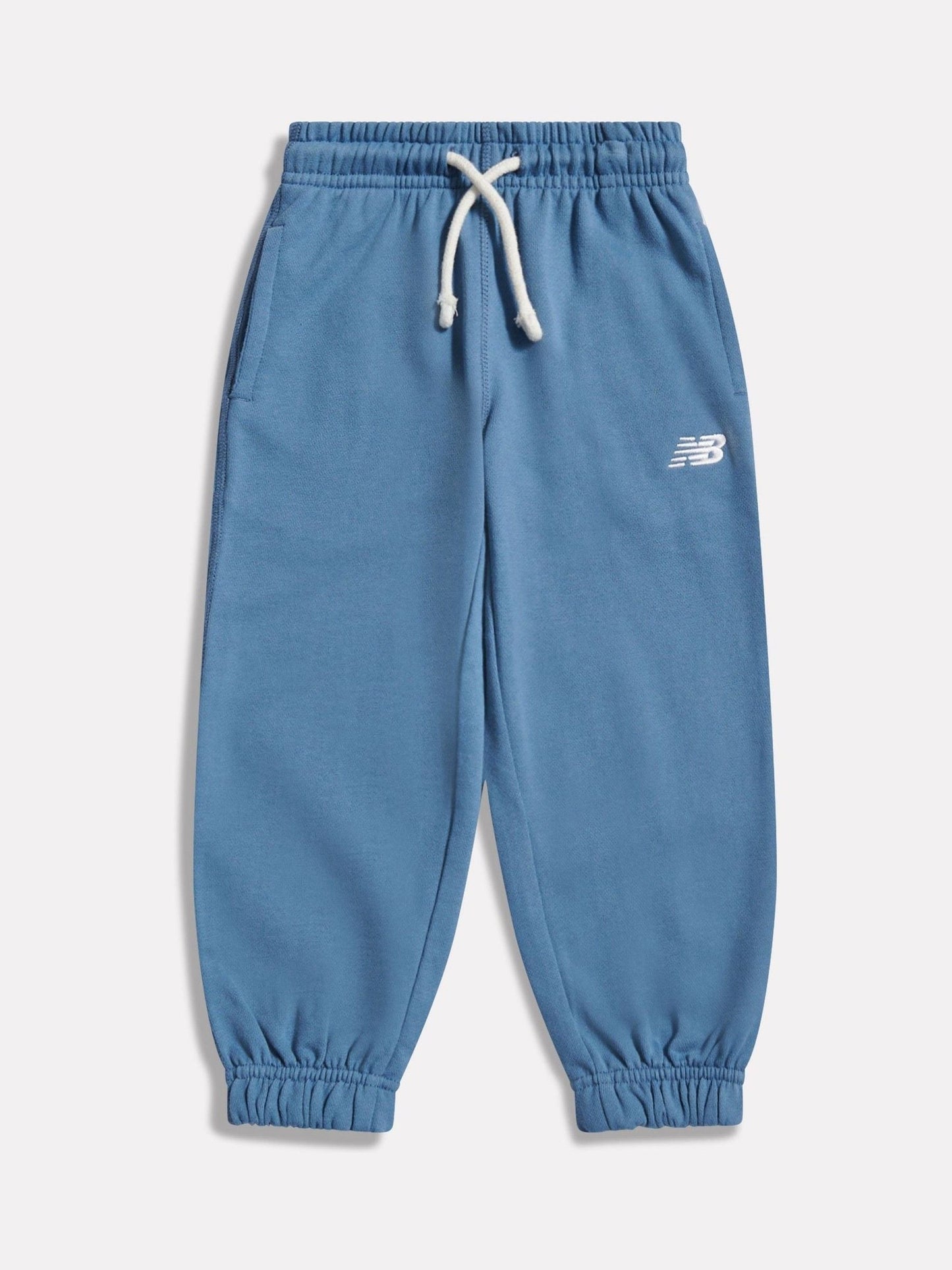 New Balance Blue Small Logo French Terry Joggers image 1